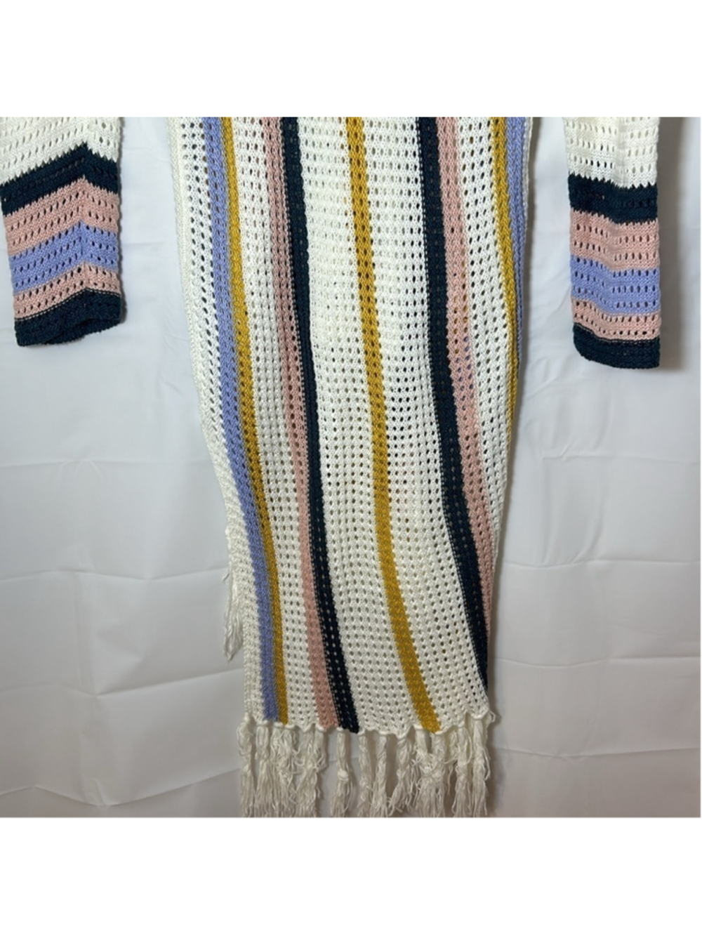Boho Bohemian crochet cover up dress knit beach loungewear hippie Boho colourful - Picture 11 of 11